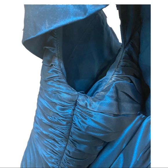 Vintage Jovani 80s Silk Taffeta Full length Dress - Picture 6 of 13